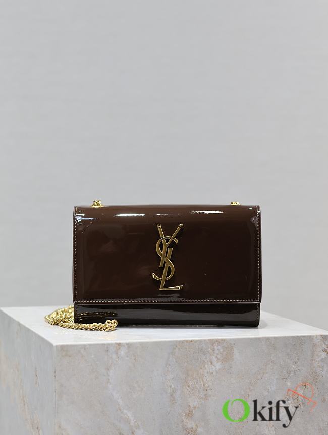 Okify YSL Kate Bag In Chocolate Brown 20x13.5x5.5cm - 1