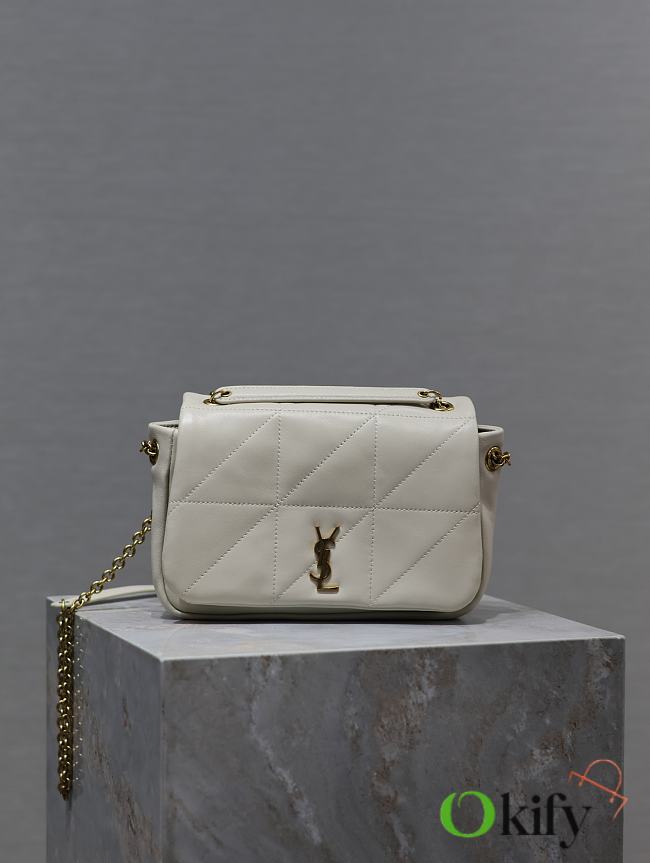 Okify YSL Mini Jamie Bag In White 20x12x7cm  - 1