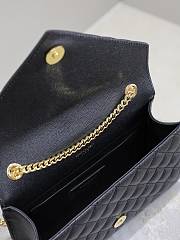 Okify YSL Envelope Matelasse WOC Bag In Black With Gold Hardware 21x13x6cm  - 2