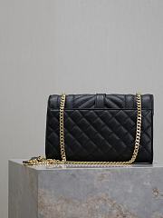 Okify YSL Envelope Matelasse WOC Bag In Black With Gold Hardware 21x13x6cm  - 5