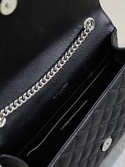 Okify YSL Envelope Bag In Black With Silver Hardware 21x13x6cm  - 3