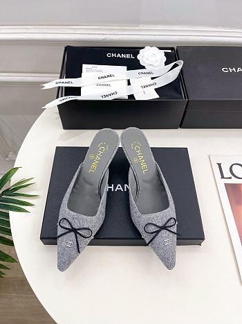 Okify CC Bow Dark Gray High Heels EU35-41