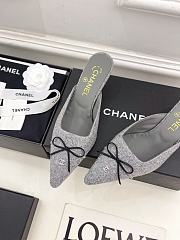 Okify CC Bow Dark Gray High Heels EU35-41 - 5