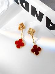 Okify VCA Red Earrings 21753 - 4