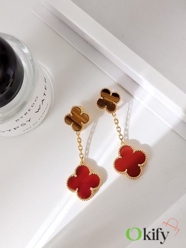 Okify VCA Red Earrings 21754 - 1