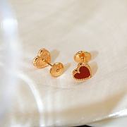 Okify VCA Red Heart Earrings 21758 - 3