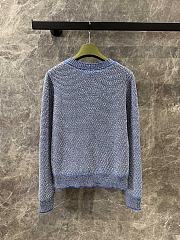 Okify Gucci Blue Yarn Knitted Cardigan SML  - 4