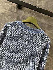 Okify Gucci Blue Yarn Knitted Cardigan SML  - 2