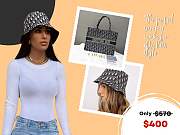 Okify Combo 1: Dior Hat + Tote bag $570 => $400  - 1