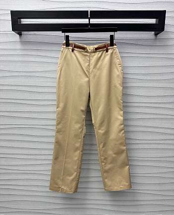 Okify Gucci Beige Horsebit Belt Pants SML 