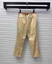 Okify Gucci Beige Horsebit Belt Pants SML  - 4