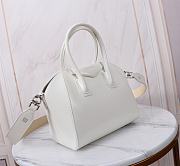 Okify Givenchy White Antigona Toy Bag In Box Leather 22x27x13cm - 5