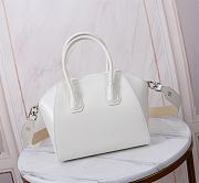 Okify Givenchy White Antigona Toy Bag In Box Leather 22x27x13cm - 2