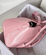 Okify Givenchy Mini Antigona Lock Bag In Pink Box Leather 20x22x13cm  - 2