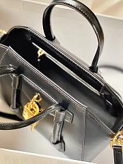 Okify Givenchy Mini Antigona Lock Bag In Black Box Leather With Gold Hardware 20x22x13cm  - 2