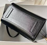 Okify Givenchy Mini Antigona Lock Bag In Black Box Leather With Gold Hardware 20x22x13cm  - 5