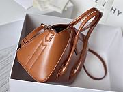 Okify Givenchy Mini Antigona Lock Bag In Brown Box Leather 20x22x13cm  - 4