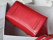 Okify Givenchy Mini Antigona Lock Bag In Red Box Leather 20x22x13cm  - 3