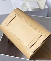 Okify Givenchy Mini Antigona Lock Bag In Beige Box Leather 20x22x13cm  - 3