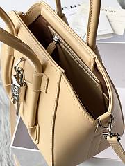 Okify Givenchy Mini Antigona Lock Bag In Beige Box Leather 20x22x13cm  - 2