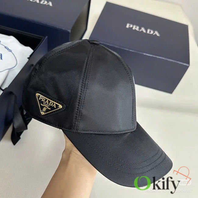 Okify Prada Baseball Cap With Gold Logo  - 1