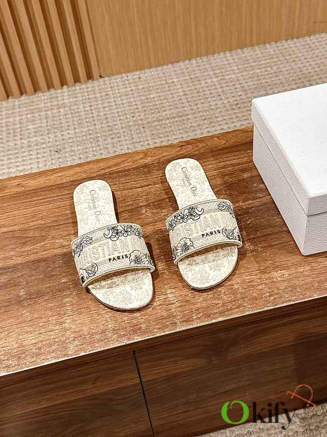 Okify Dior Flowers Slides EU35-42 21818 - 1