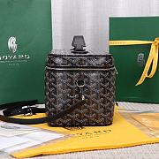 Okify Goyard Muse Vanity Case Bag In Black 15x20x14cm  - 5