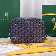 Okify Goyard Muse Vanity Case Bag In Blue 15x20x14cm  - 3