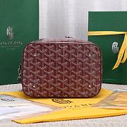 Okify Goyard Muse Vanity Case Bag In Red 15x20x14cm  - 4