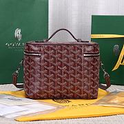 Okify Goyard Muse Vanity Case Bag In Red 15x20x14cm  - 3