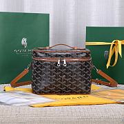 Okify Goyard Muse Vanity Case Bag In Brown 15x20x14cm  - 1