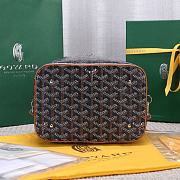 Okify Goyard Muse Vanity Case Bag In Brown 15x20x14cm  - 5