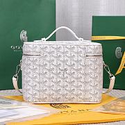 Okify Goyard Muse Vanity Case Bag In White 15x20x14cm  - 5