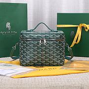 Okify Goyard Muse Vanity Case Bag In Green 15x20x14cm  - 1