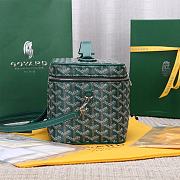 Okify Goyard Muse Vanity Case Bag In Green 15x20x14cm  - 4