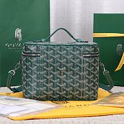 Okify Goyard Muse Vanity Case Bag In Green 15x20x14cm  - 2