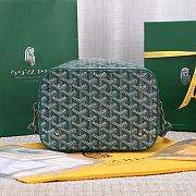 Okify Goyard Muse Vanity Case Bag In Green 15x20x14cm  - 3