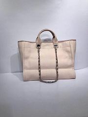 Okify CC Deauville Tote Bag In Beige 38x30x18cm  - 3