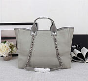 Okify CC Deauville Tote Bag In Gray 38x32x18cm  - 5