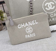 Okify CC Deauville Tote Bag In Gray 38x32x18cm  - 2