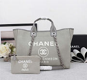 Okify CC Deauville Tote Bag In Gray 38x32x18cm  - 1