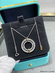 Okify Tiffany Edge Circle Necklace  - 1