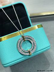 Okify Tiffany Edge Circle Necklace  - 5