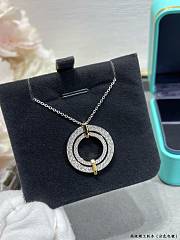 Okify Tiffany Edge Circle Necklace  - 4