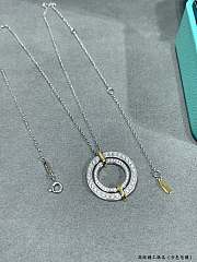 Okify Tiffany Edge Circle Necklace  - 2