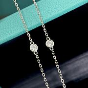 Okify Tiffany Tiny Diamond Circle Necklace  - 5