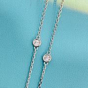 Okify Tiffany Tiny Diamond Circle Necklace  - 2