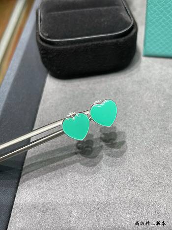 Okify Tiffany Blue Heart Earrings 