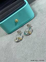 Okify Tiffany Edge Circle Earrings - 2