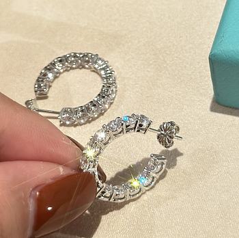 Okify Tiffany Inside-out Hoop Diamond Earrings